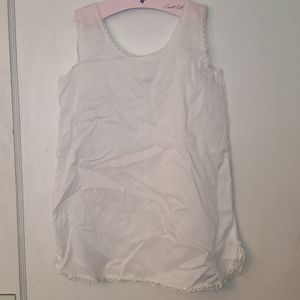 EUC Vintage Her Majesty Girls White Slip Dress 6X